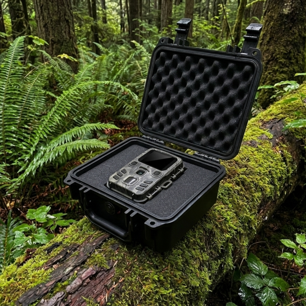 Mallette de Transport Rigide Étanche avec Mousse Prédécoupée – Valise de Protection Antichoc pour Jumelles et Caméras