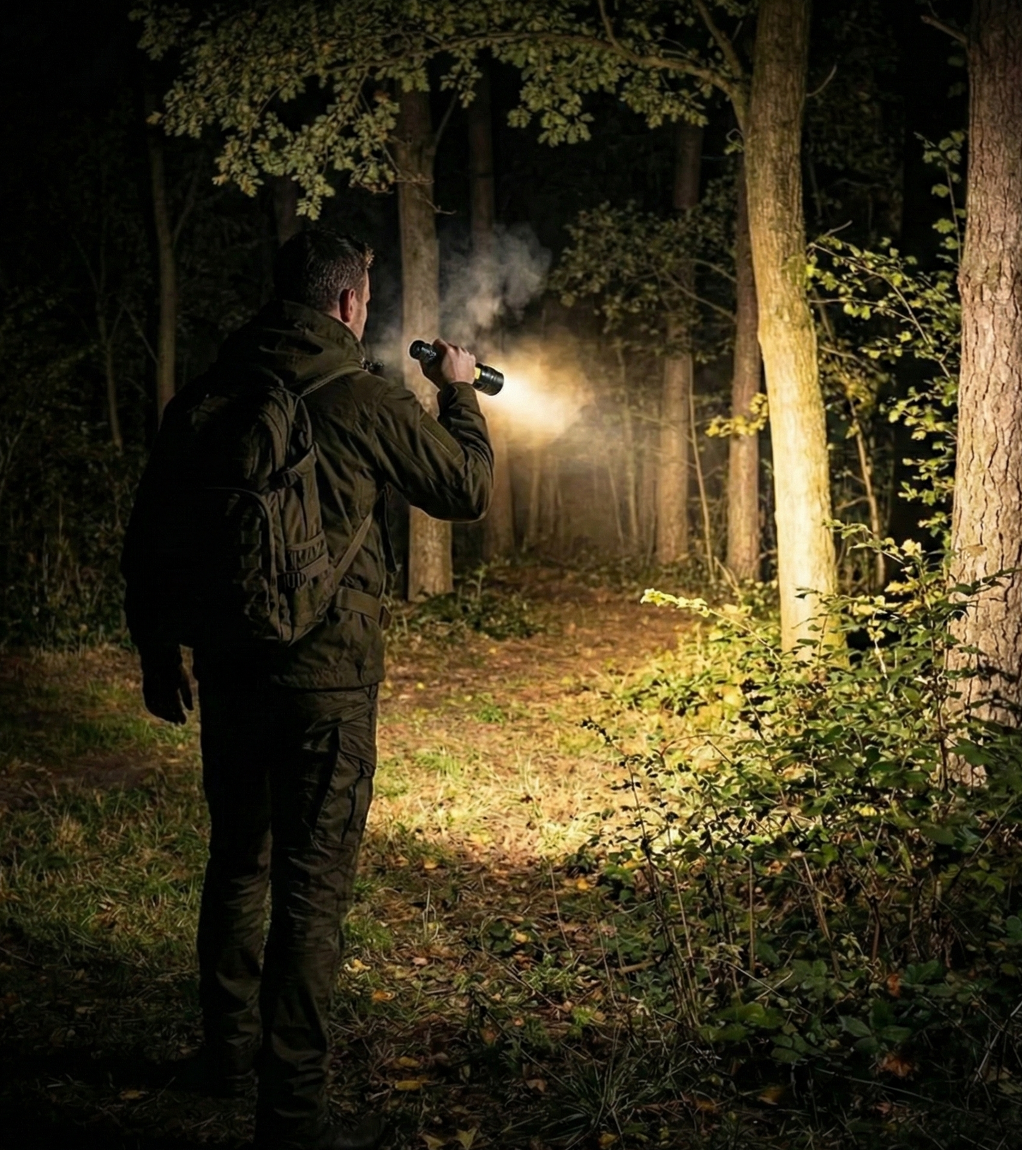 Lampe de Poche LED Tactique 20W Rechargeable USB-C - Faisceau Zoomable >500m - Batterie Intégrée et Étanche IPX7 - Modèle DZ-2598