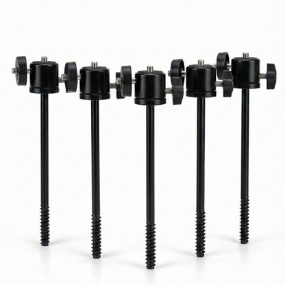 Support d'arbre de caméra en acier durable, vis 1/4 pouces, angles réglables