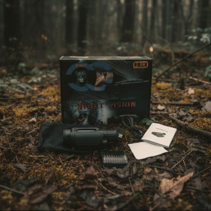 Monoculaire Vision Nocturne Numérique - Zoom x5 et Vidéo 1080P - Portée 500m
