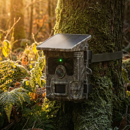 Caméra de Chasse Solaire Infrarouge 30MP 2K – Batterie Lithium Intégrée – Déclenchement 0.2s