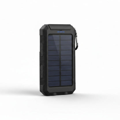 Batterie Externe Solaire 50000 mAh Double USB – Chargeur Portable Anti-choc avec Lampe LED et Boussole